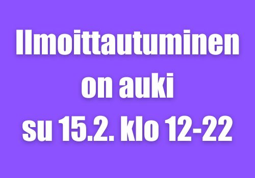 Kulttuuri goes baari tapahtuman ilmoittautuminen aukeaa su 15.2. klo 12